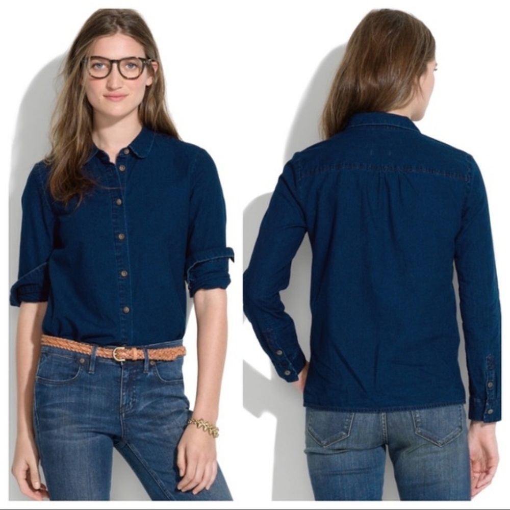 Madewell Denim Indigo Button Up Shirt